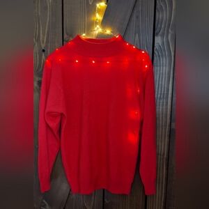 Vintage Retro Red 80's Sweater